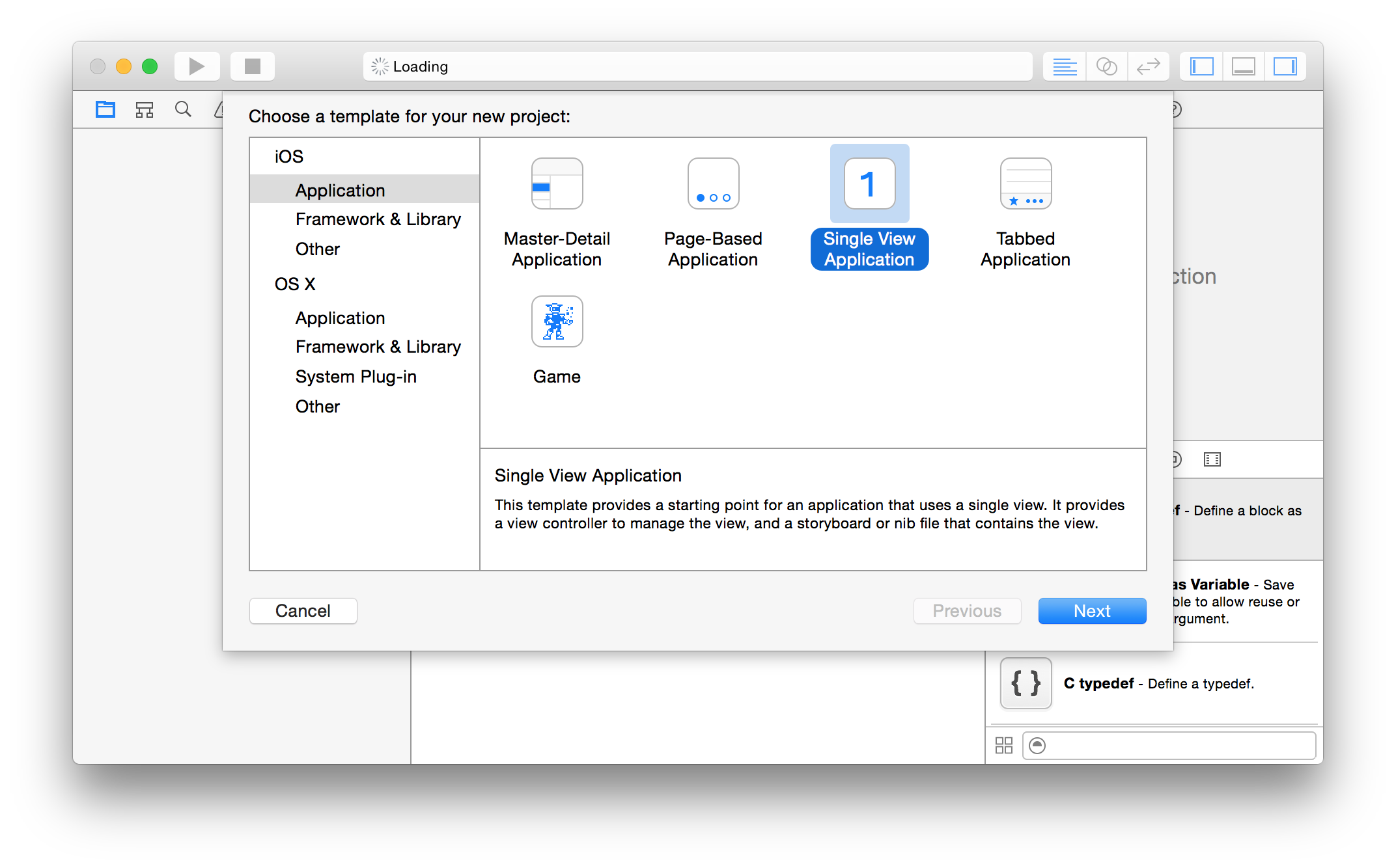 xcode project new ios