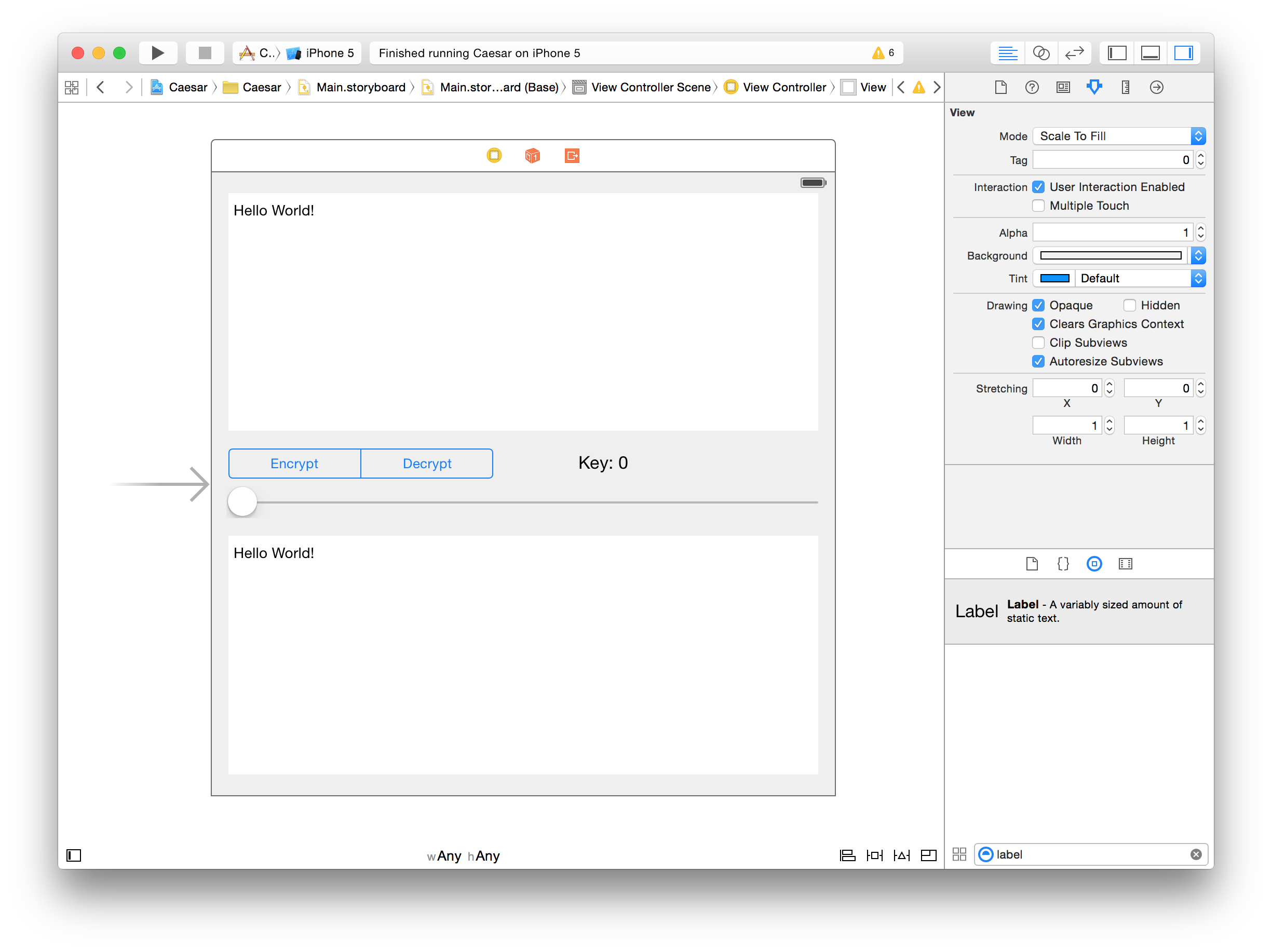 xcode view
