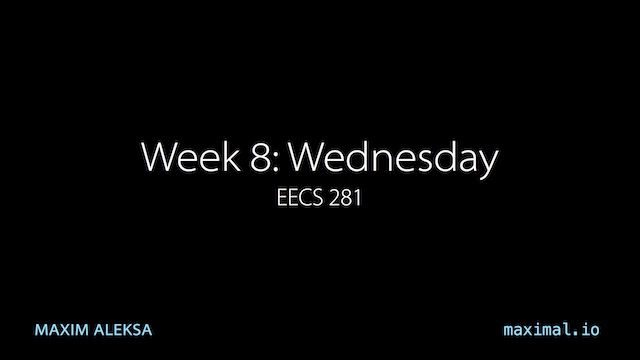 Week 8: Wednesday